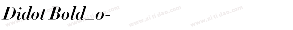 Didot Bold_0字体转换